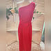 SOCIALITE NEW RED RIBBED OFF SOULDER MAXI (24) AVAILABLE IN SM & 1X