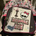 2012 Monster High Gen 1 Skullette Animations Kids Backpack New with Tags NWT
