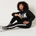 NEW (L) VS PINK High Waist Legging in black with white stripe + Hooded Pullover