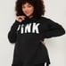 NEW (L) VS PINK High Waist Legging in black with white stripe + Hooded Pullover