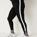 NEW (L) VS PINK High Waist Legging in black with white stripe + Hooded Pullover