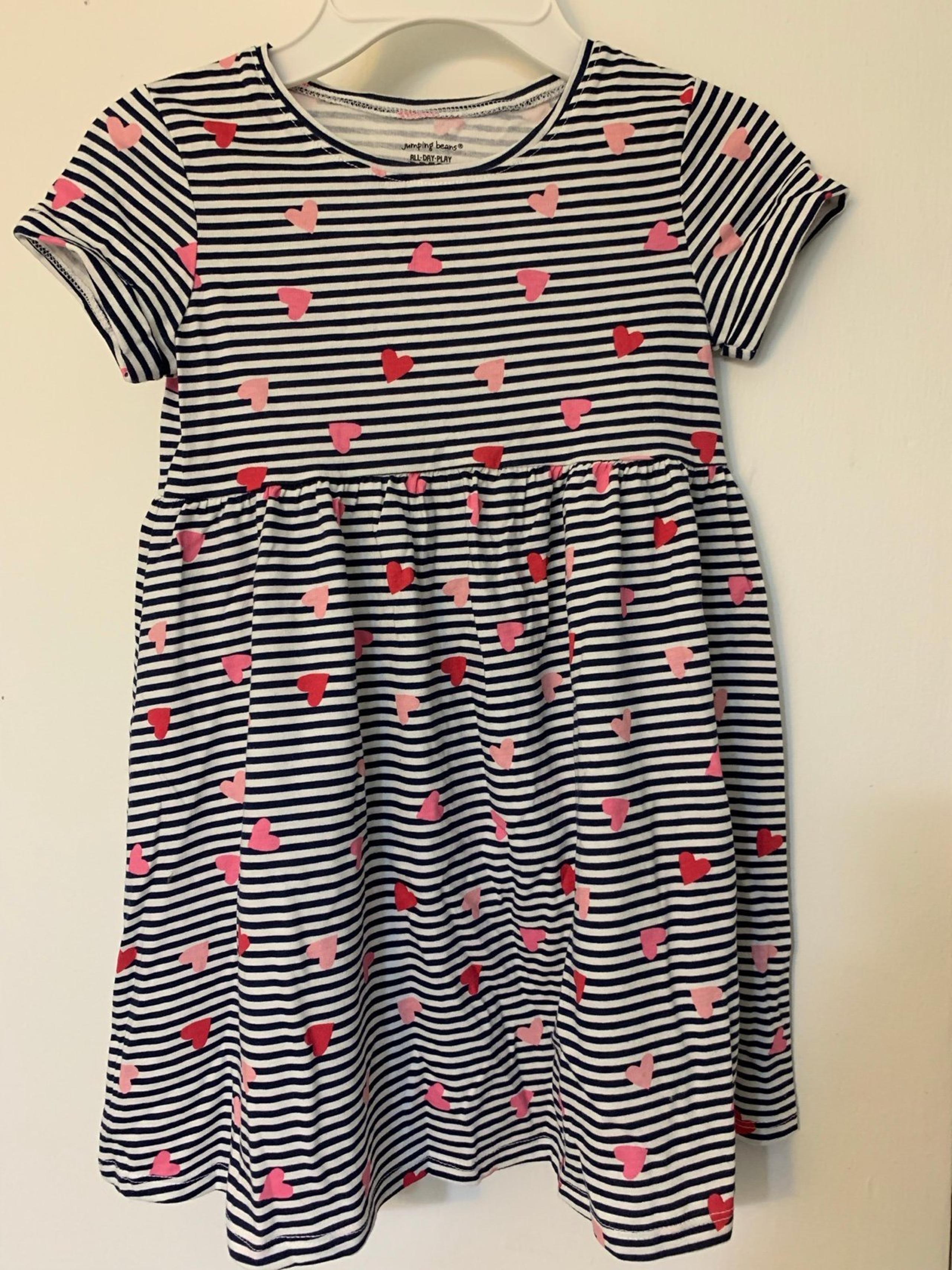 jumping beans grey valentines dress size 5t