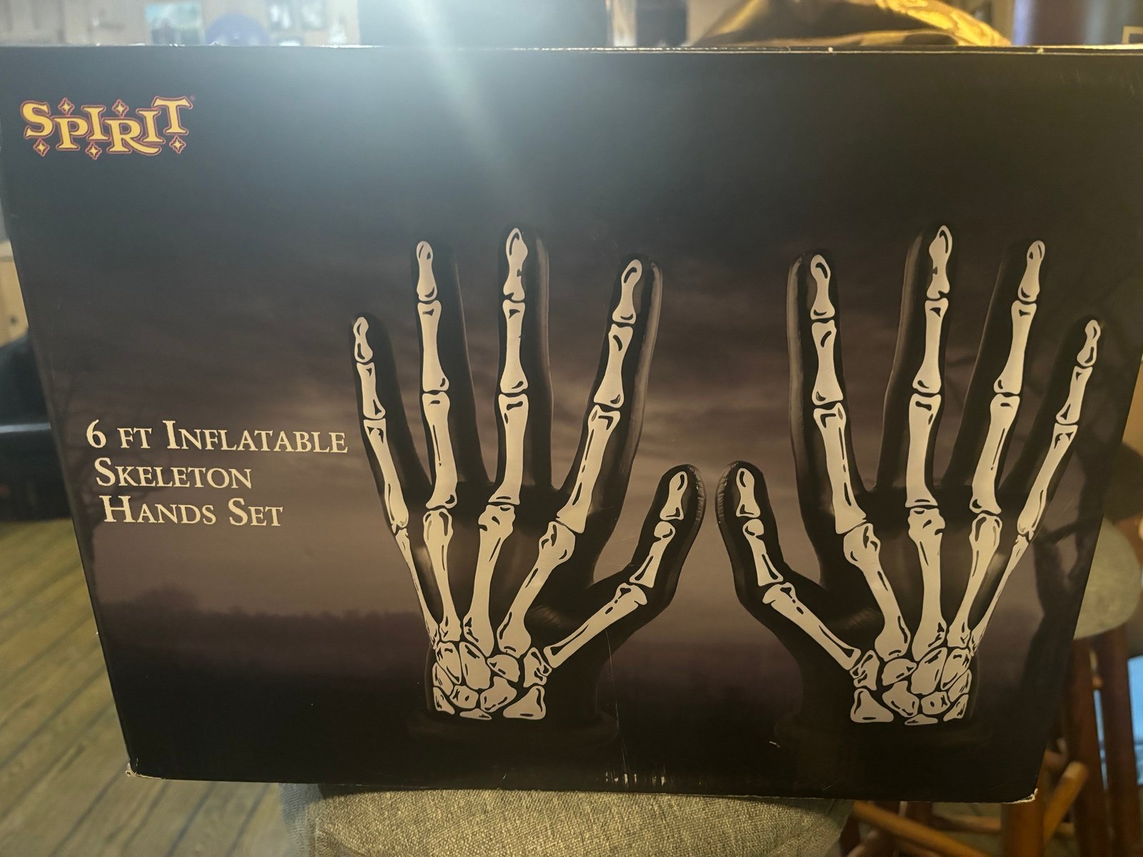 6 ft Inflatable skeleton handset from spirit halloween