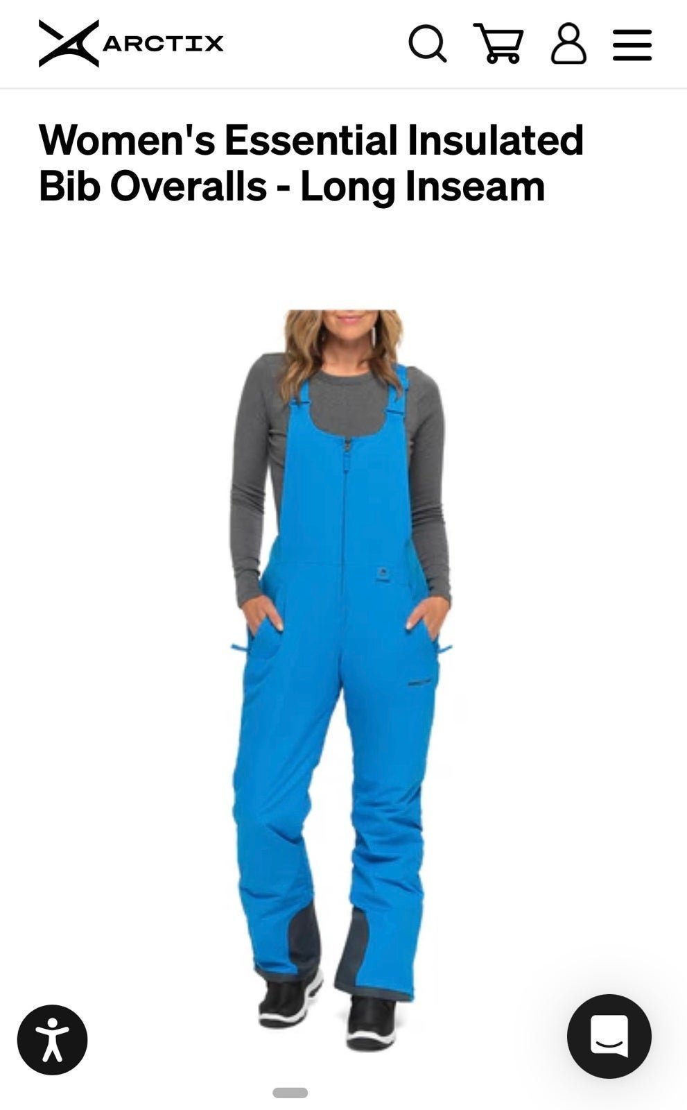 womens snow overalls small