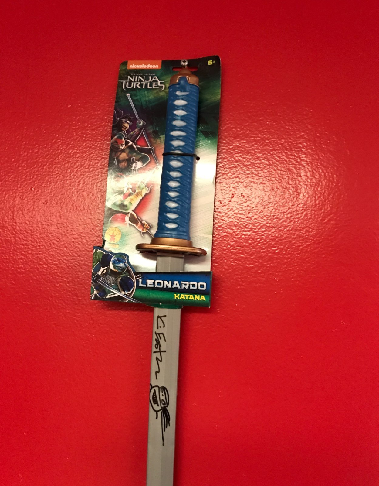 Kevin Eastman signed Leonardo katana
