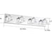 Bathroom Vanity Light Fixture, 4 Lights