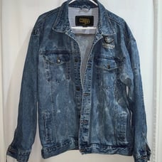 Cobra denim jacket Sz XL “Boomtown Casino Biloxi” embroidered distressed