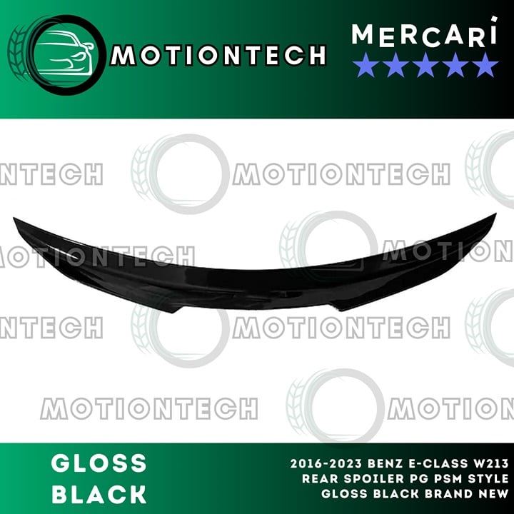 For 2016-2023 BenZ E-class W213 Rear Spoiler PG PSM Style Gloss Black Brand New