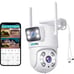SOVMIKU 6MP PTZ Dual Lens Security Camera Outdoor, Wired Plug-in | Wireless 2.4G