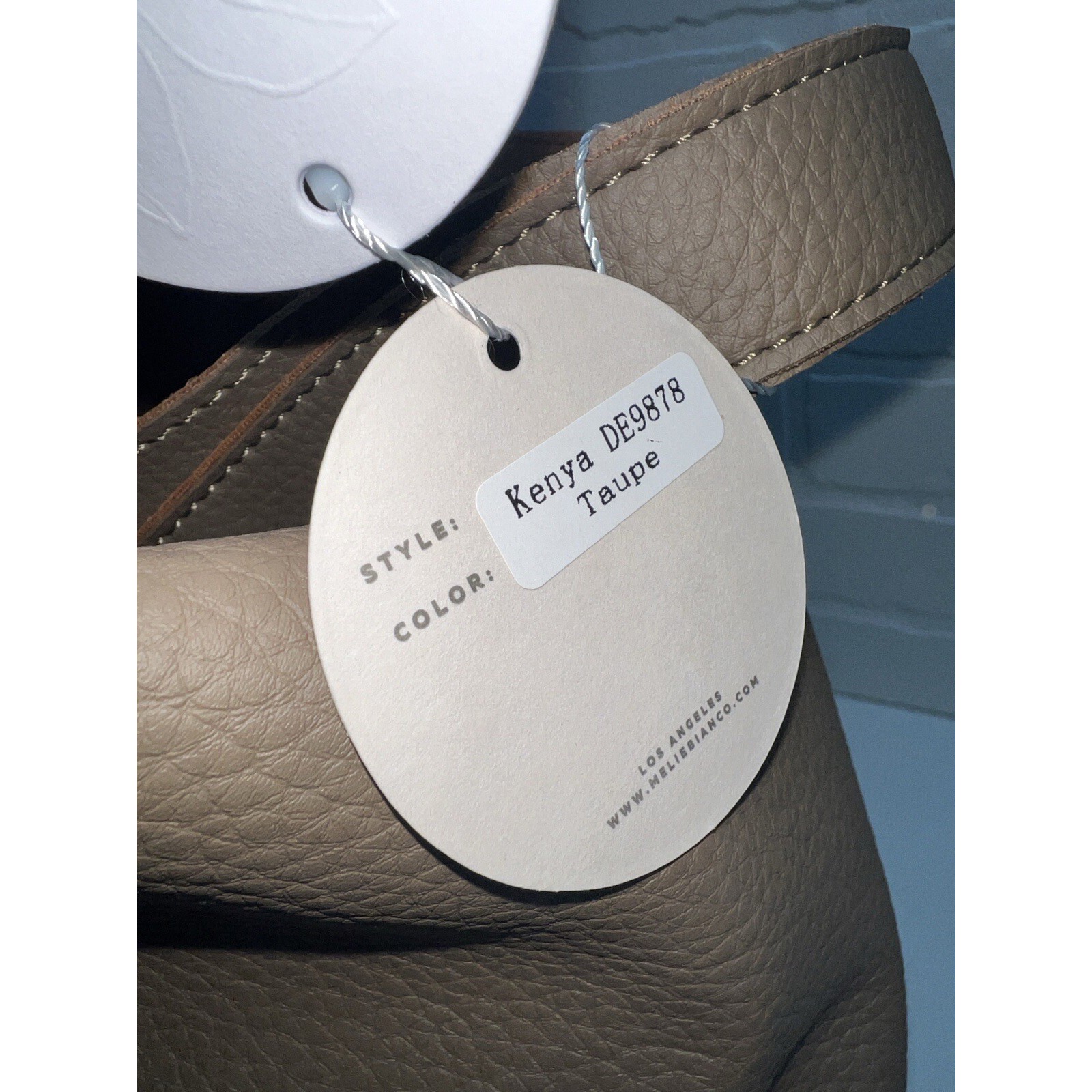 NWT! MELIE BIANCO Kenya Taupe Recycled Vegan Shoulder Bag 140 - very nice!