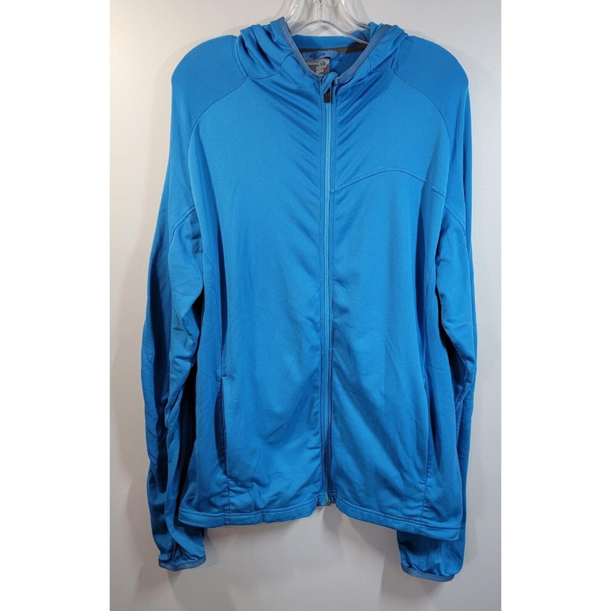 Salomon Full Zip Hoodie Men's L Blue Outdoor Active