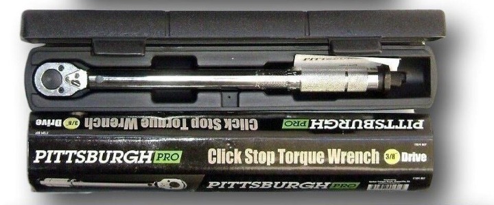 3/8 Torque Wrench Snap Socket Professional Drive Click Type Ratcheting