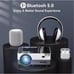 IM Beauty MOOKA Q6 Native 1080P WiFi Bluetooth Projector Upgraded 8500L HD Vi...