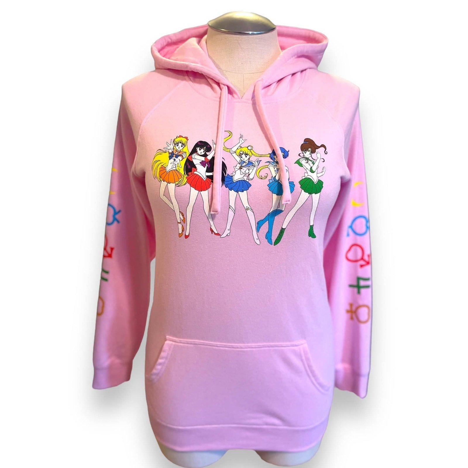 Torrid 3 (3X 22/24) Pink Sailor Moon Cozy Fleece Pullover Hoodie Sweatshirt Punk