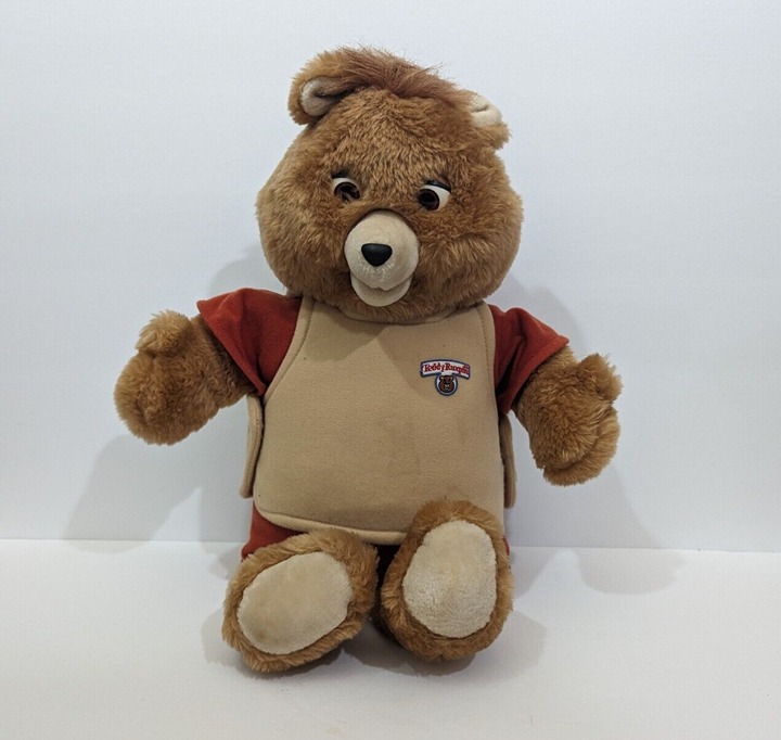 Teddy Ruxpin 1985 Talking Bear Interactive Vintage Toy WOW *For Parts or Repair