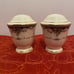 MONTPILLEIR MIKASA FLORAL SALT & PEPPER SHAKERS SET ~GORGEOUS~JAPAN ~RARE