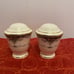 MONTPILLEIR MIKASA FLORAL SALT & PEPPER SHAKERS SET ~GORGEOUS~JAPAN ~RARE