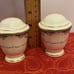 MONTPILLEIR MIKASA FLORAL SALT & PEPPER SHAKERS SET ~GORGEOUS~JAPAN ~RARE