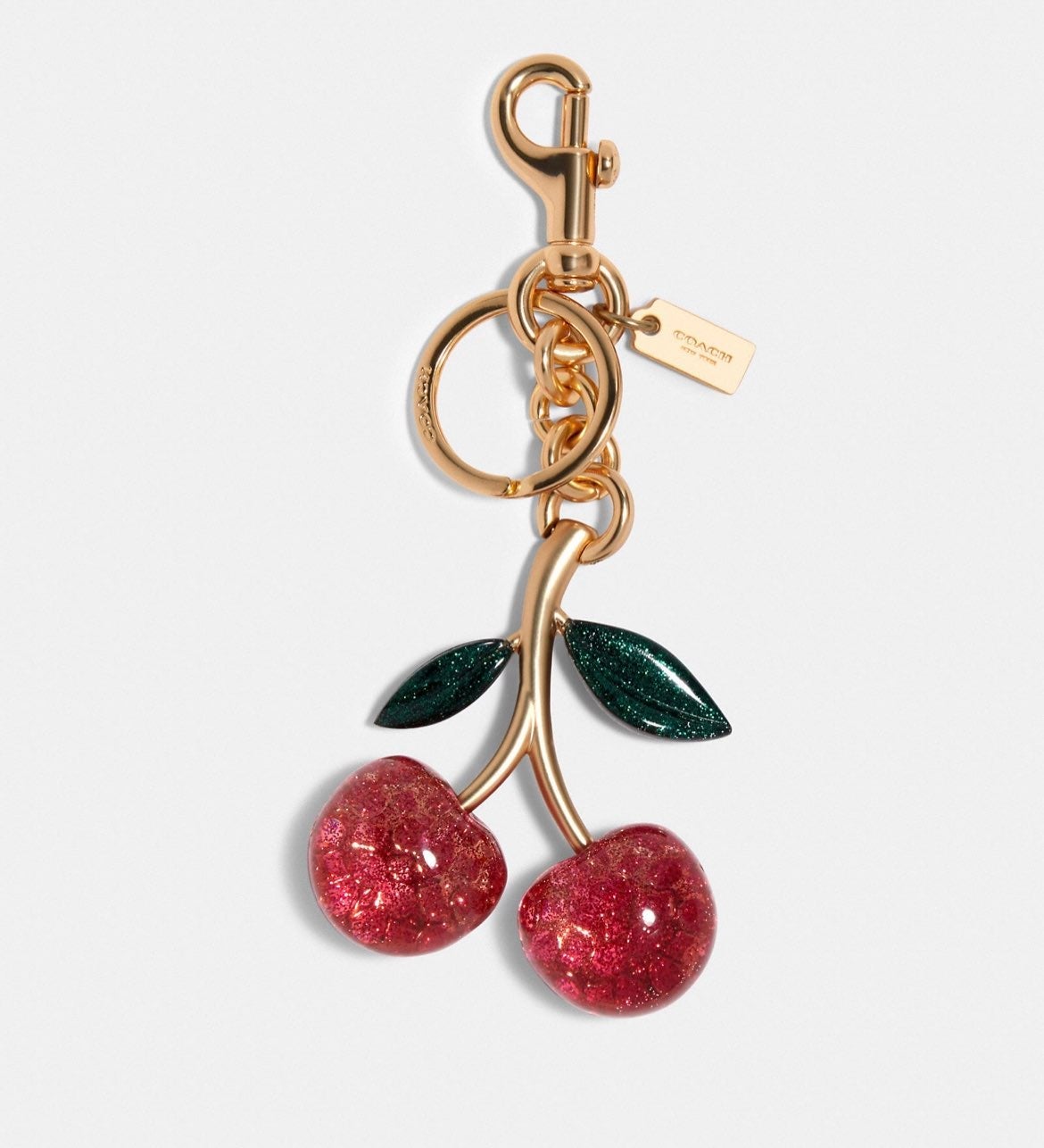 Coach Signature Cherry Bag Charm