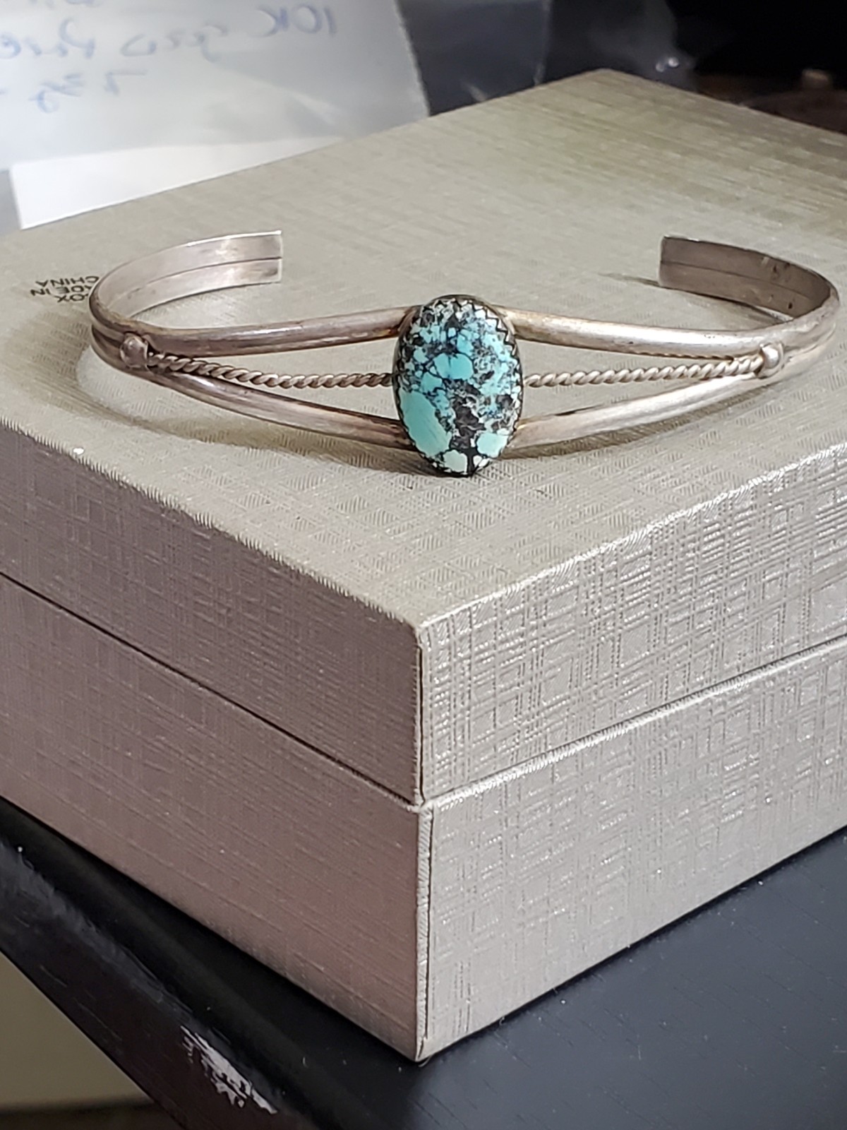 Sterling turquoise cuff