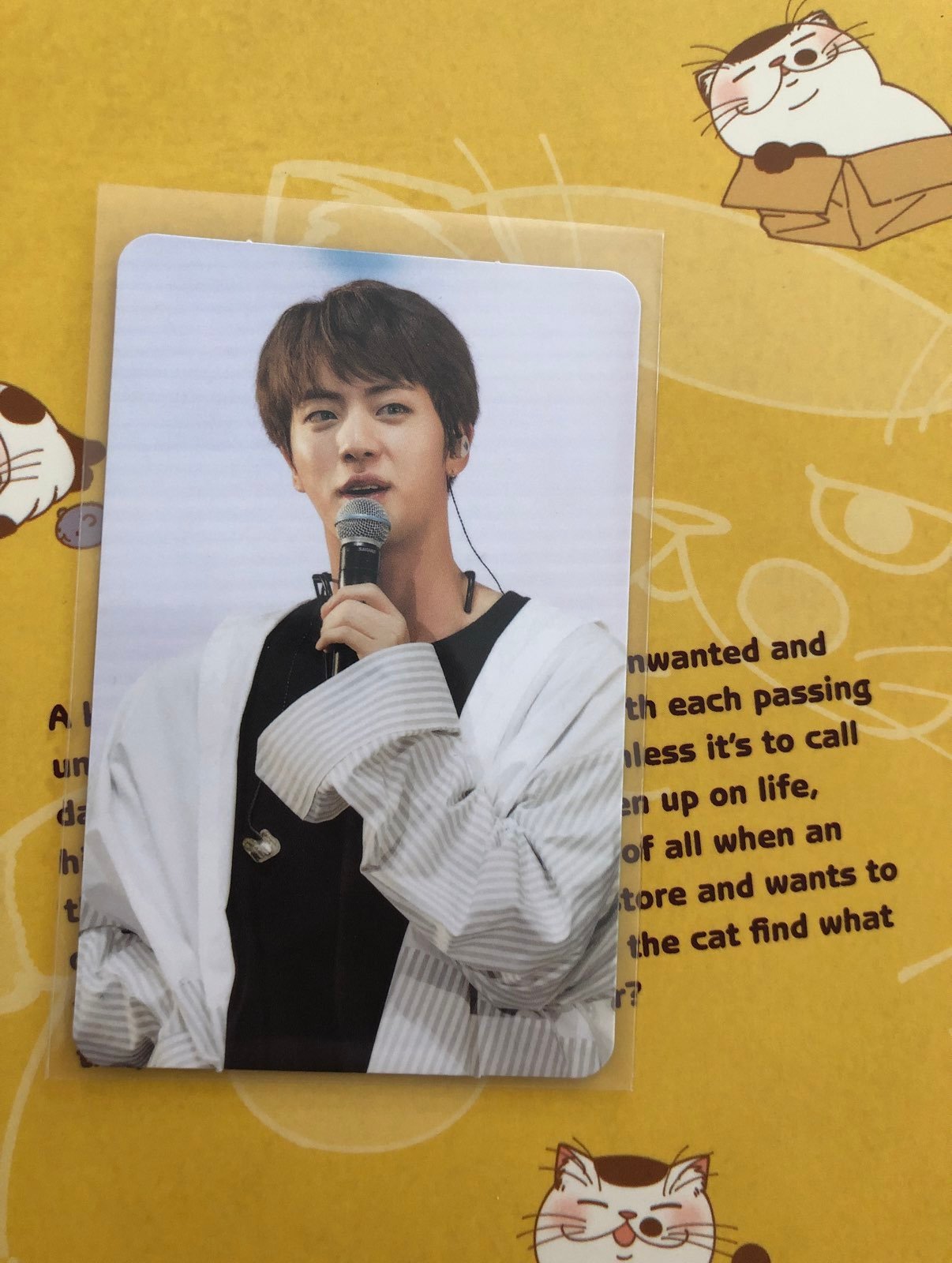 BTS JIN WINGS TOUR dvd Photocard