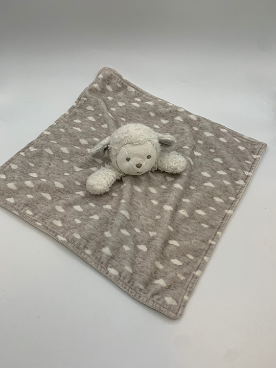 Carters Just One You plush White Lamb Gray Cloud Security Blanket Baby Lovey