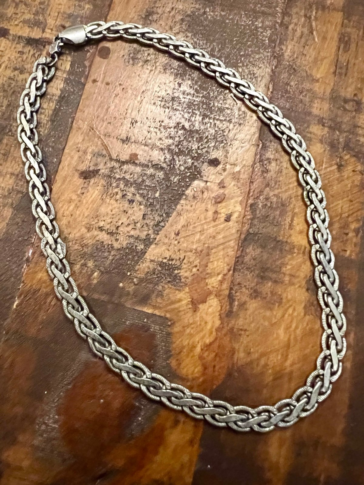 Sterling silver chain silver