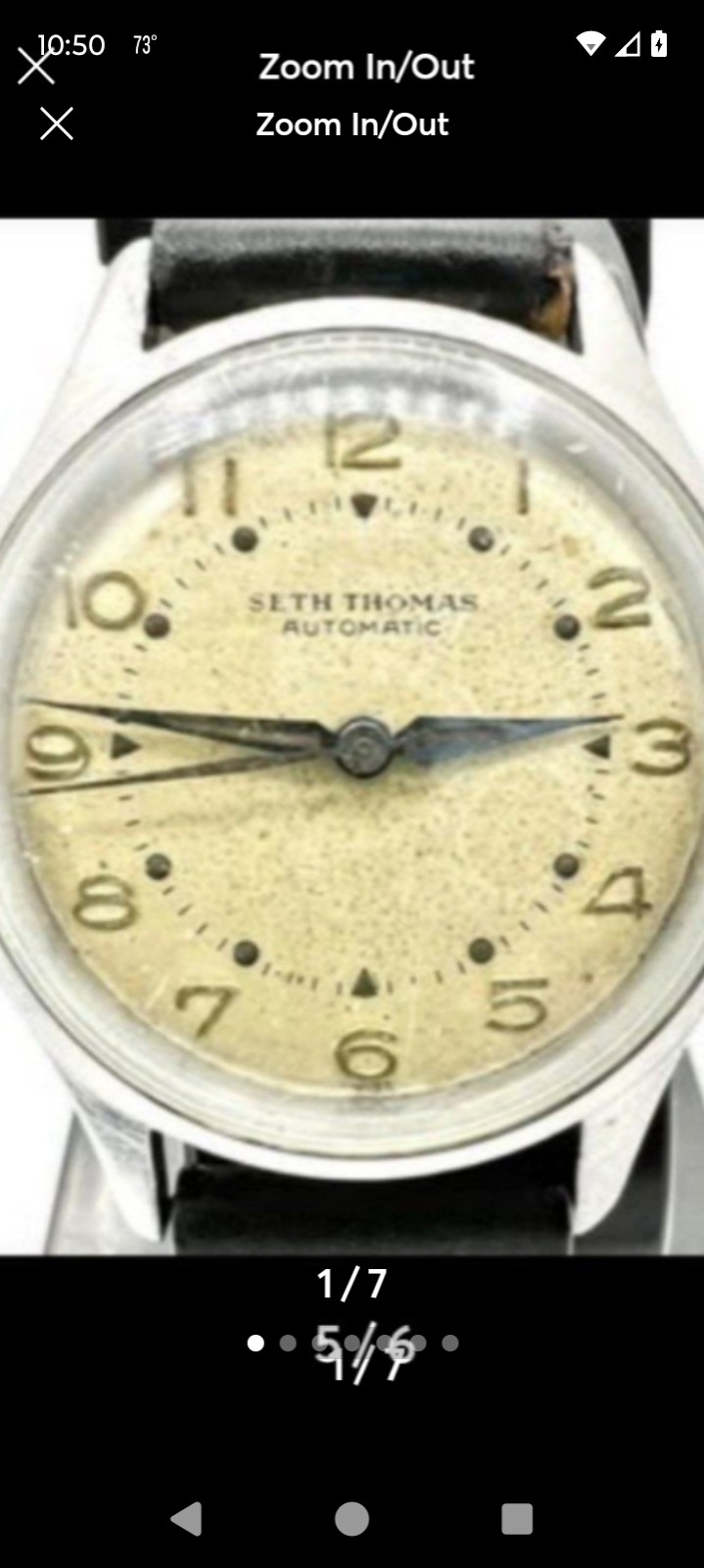 Vintage rare Seth Thomas 17 Jewel automatic wrist watch beautiful