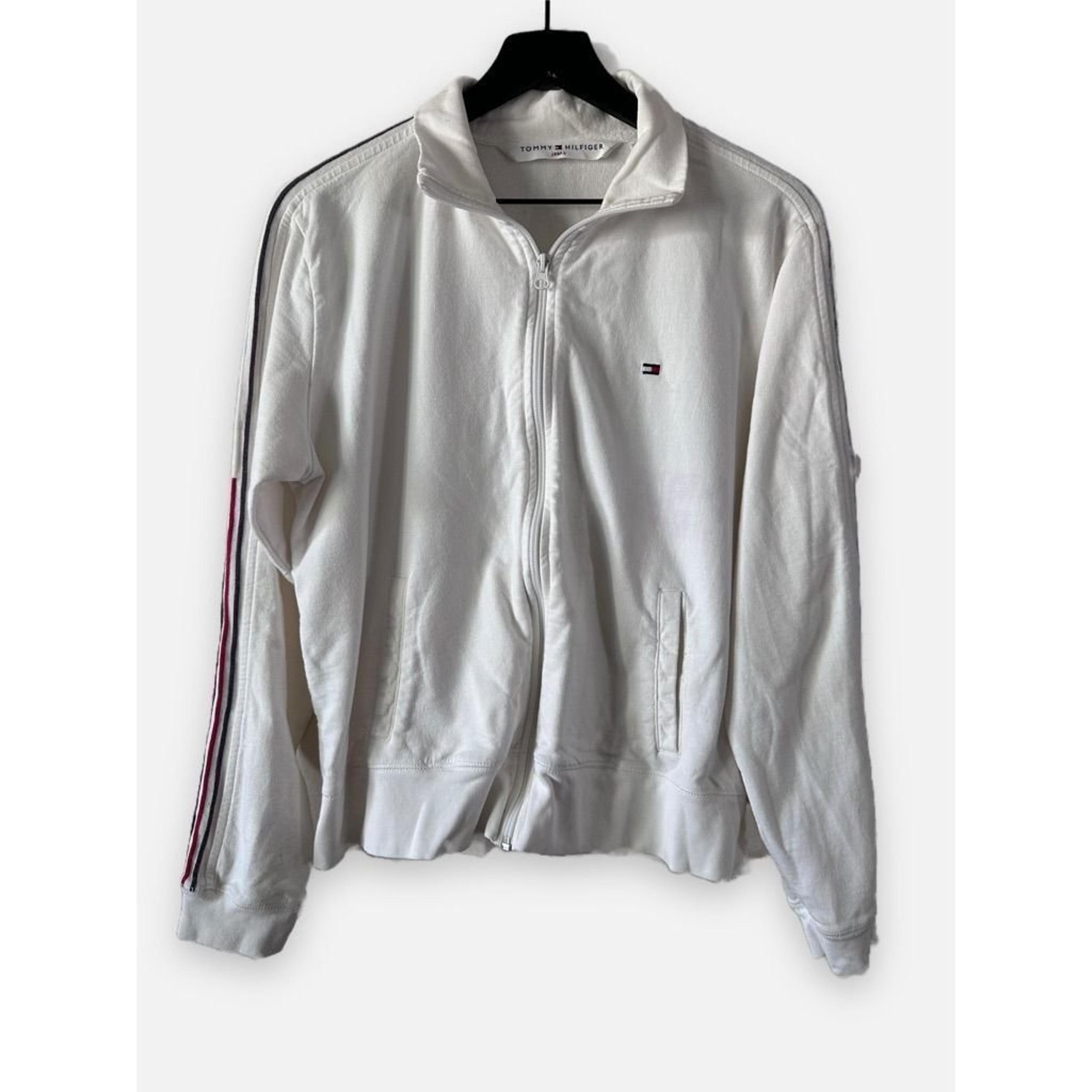 Vintage Tommy Hilfiger White Zip Up Track Jacket XL