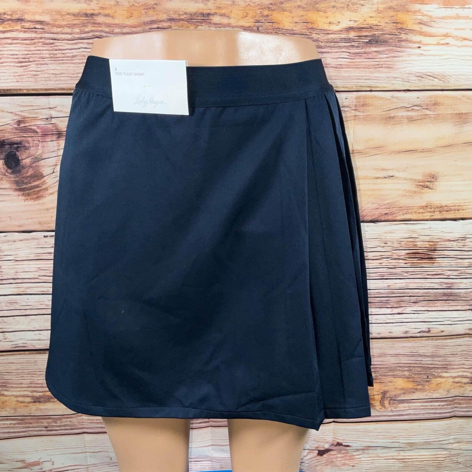 NWT Lady Hagen Women's 16” Pleated Golf Tennis Skort Size S Dark Navy R-28