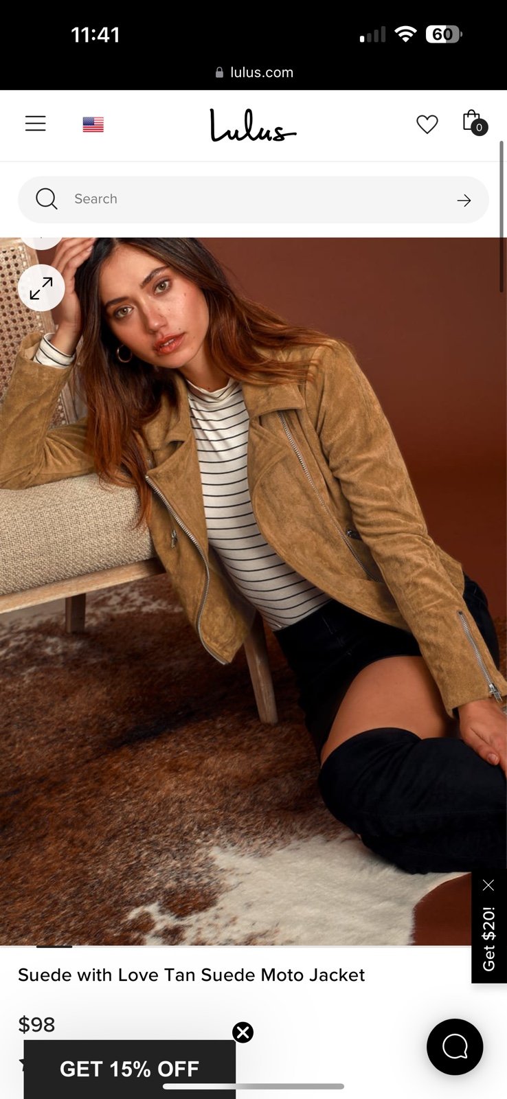 Lulus Tan Suede Women's Jacket