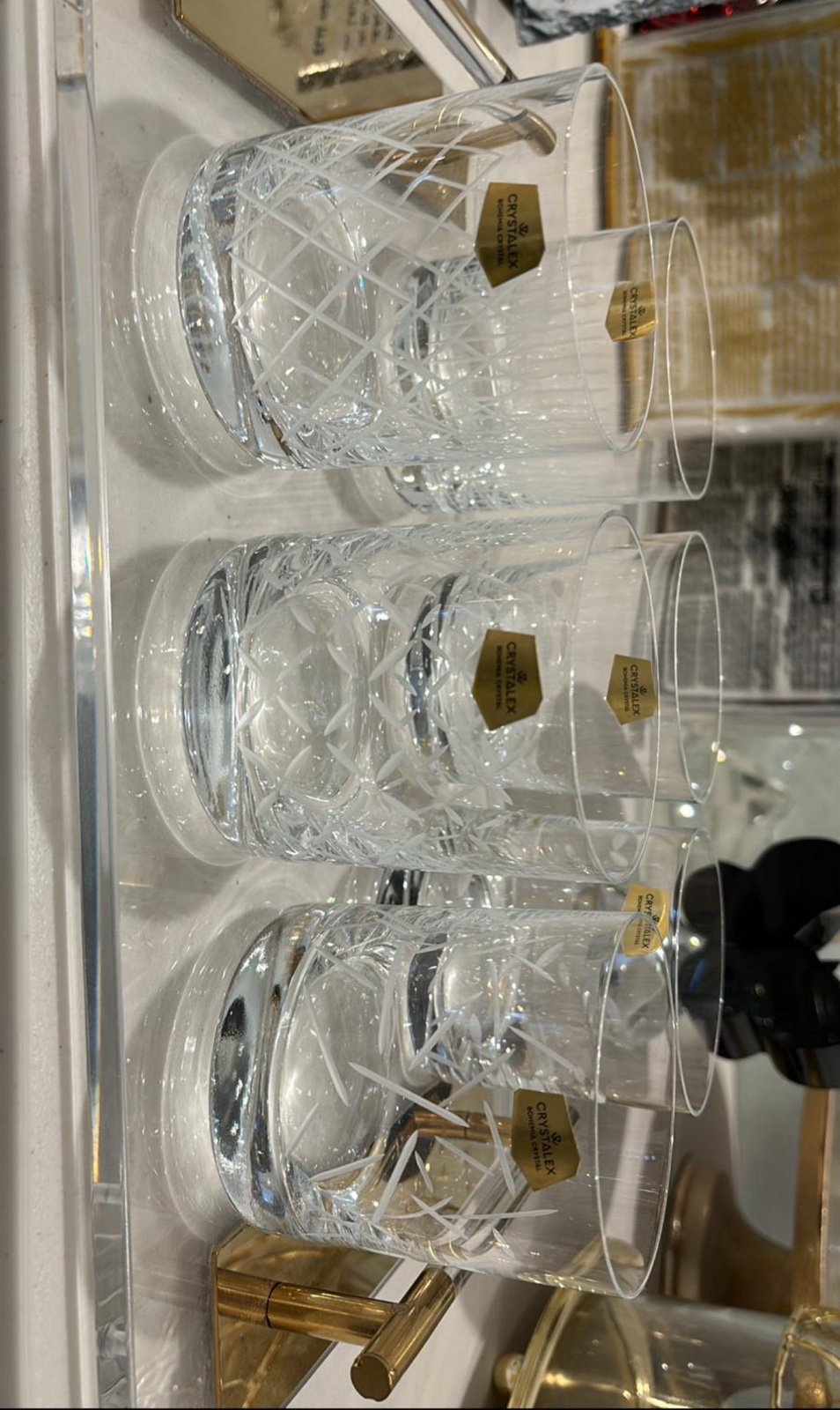 Set of 6 Whiskey Cups Glass