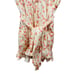 Tularosa Avani Long Sleeve Silky Romper Pink White Floral Ruffle Trim Pockets XS