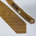 PAUL STUART VINTAGE ENGLAND SILK TIE ORANGE GOLD MICRO TEXTURE STRIPE 3.5 X 58