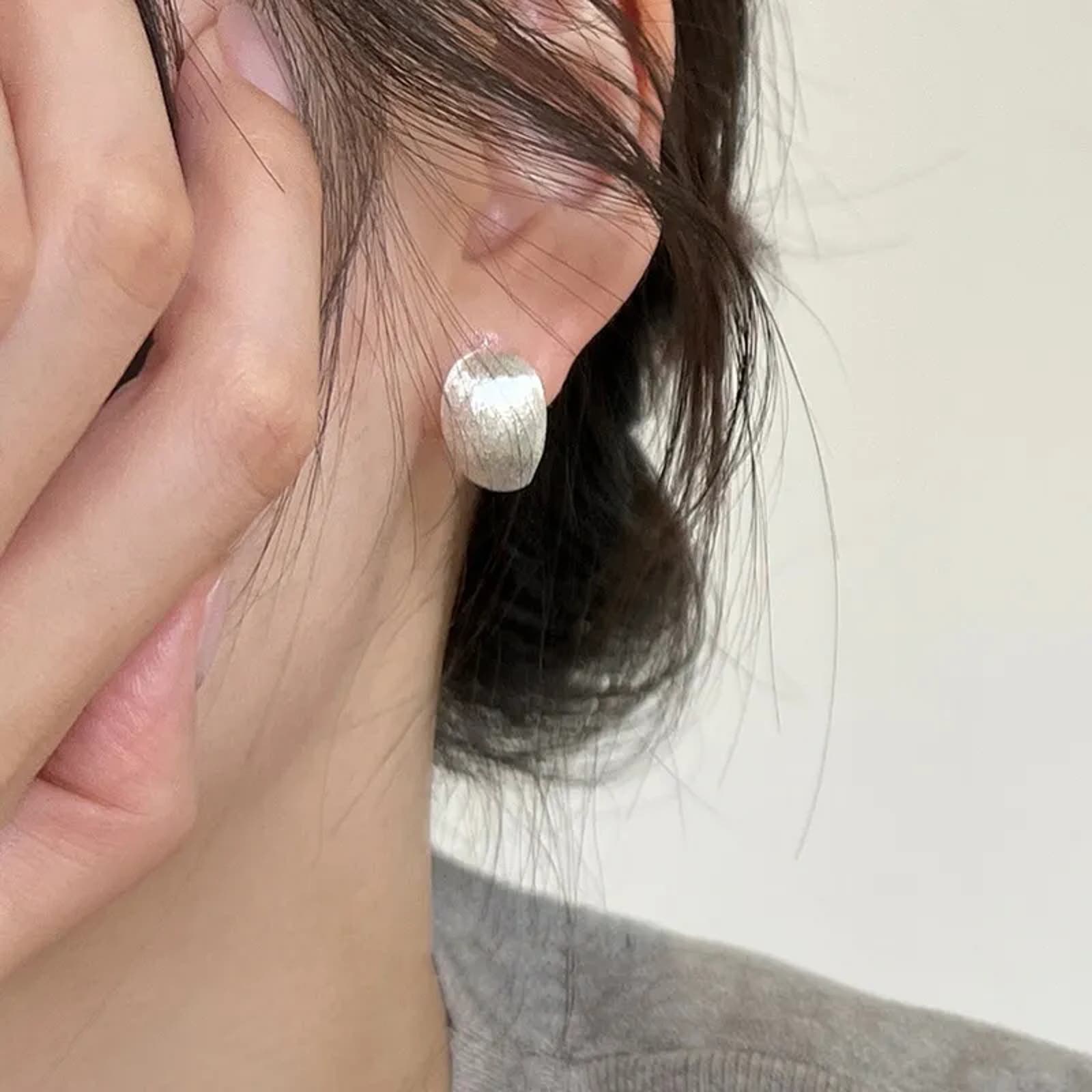 925 Sterling Silver Large Bead Earrings, 925 Sterling Silver, Solid 925 Sterling