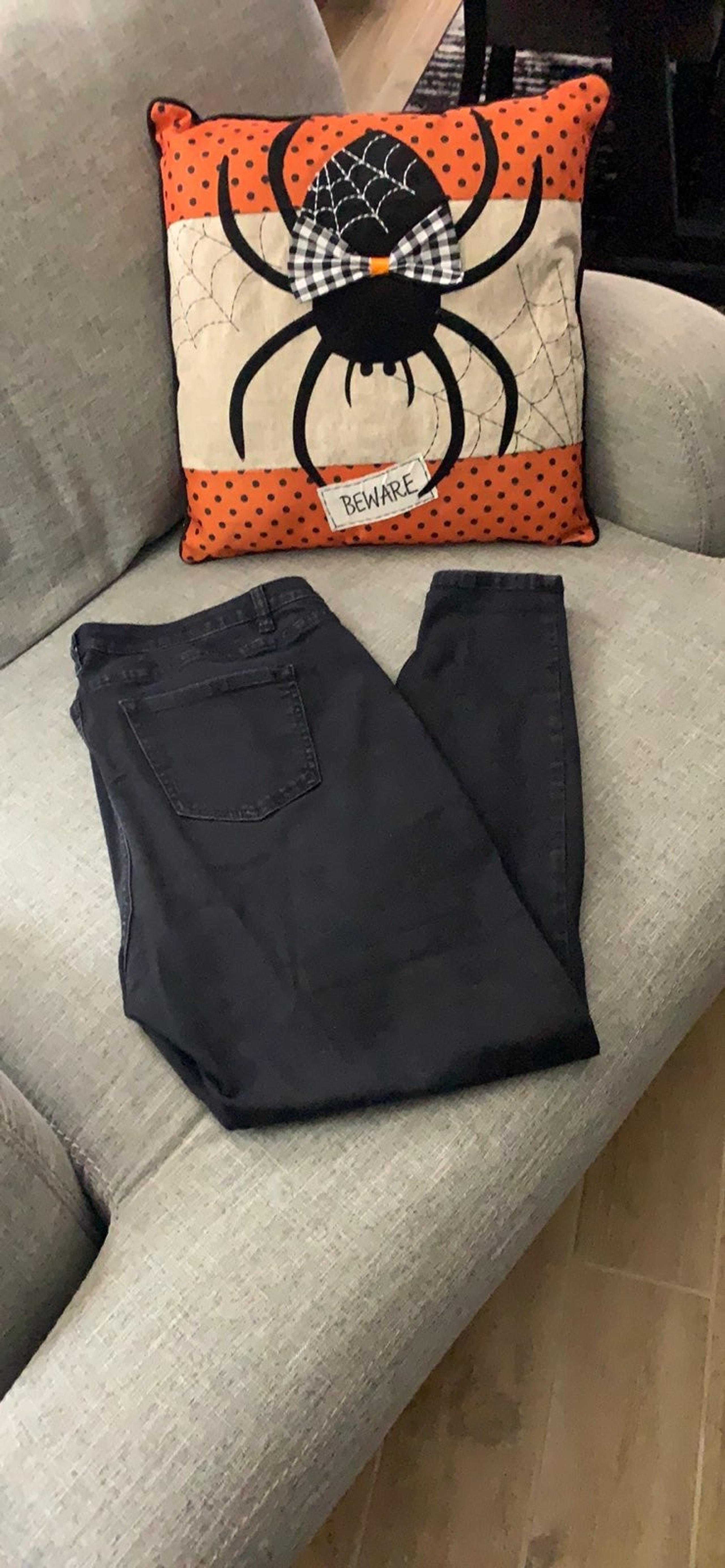 Plus Size 20 Skinny Blk Lane Bryant Jean