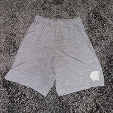 Lululemon Pace Breaker Short Linerless mens Size Medium with spartan mascot logo