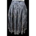 Arden B Vintage Y2K Grey Silk Floral Embroidered Skirt Size 2