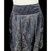 Arden B Vintage Y2K Grey Silk Floral Embroidered Skirt Size 2
