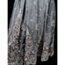 Arden B Vintage Y2K Grey Silk Floral Embroidered Skirt Size 2