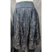 Arden B Vintage Y2K Grey Silk Floral Embroidered Skirt Size 2