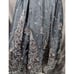 Arden B Vintage Y2K Grey Silk Floral Embroidered Skirt Size 2