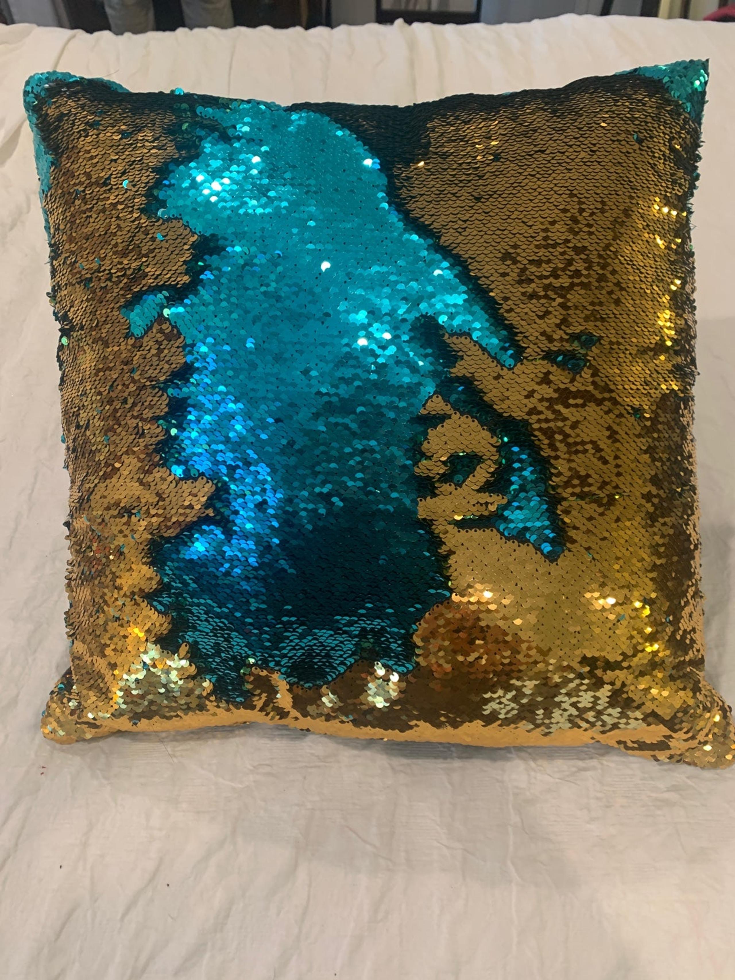 Sequin pillow