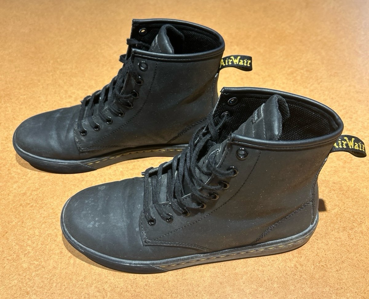 DOC Martens Sheridan Black Canvas Boots Woman's Size US UK