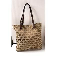 Michael Kors Signature Gold Logo Purse Authentic