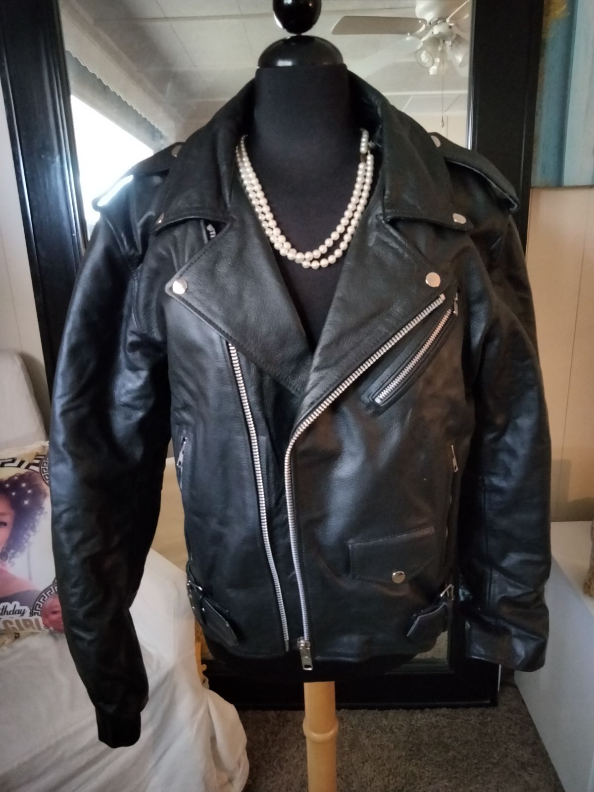 leather fleece jackets for men