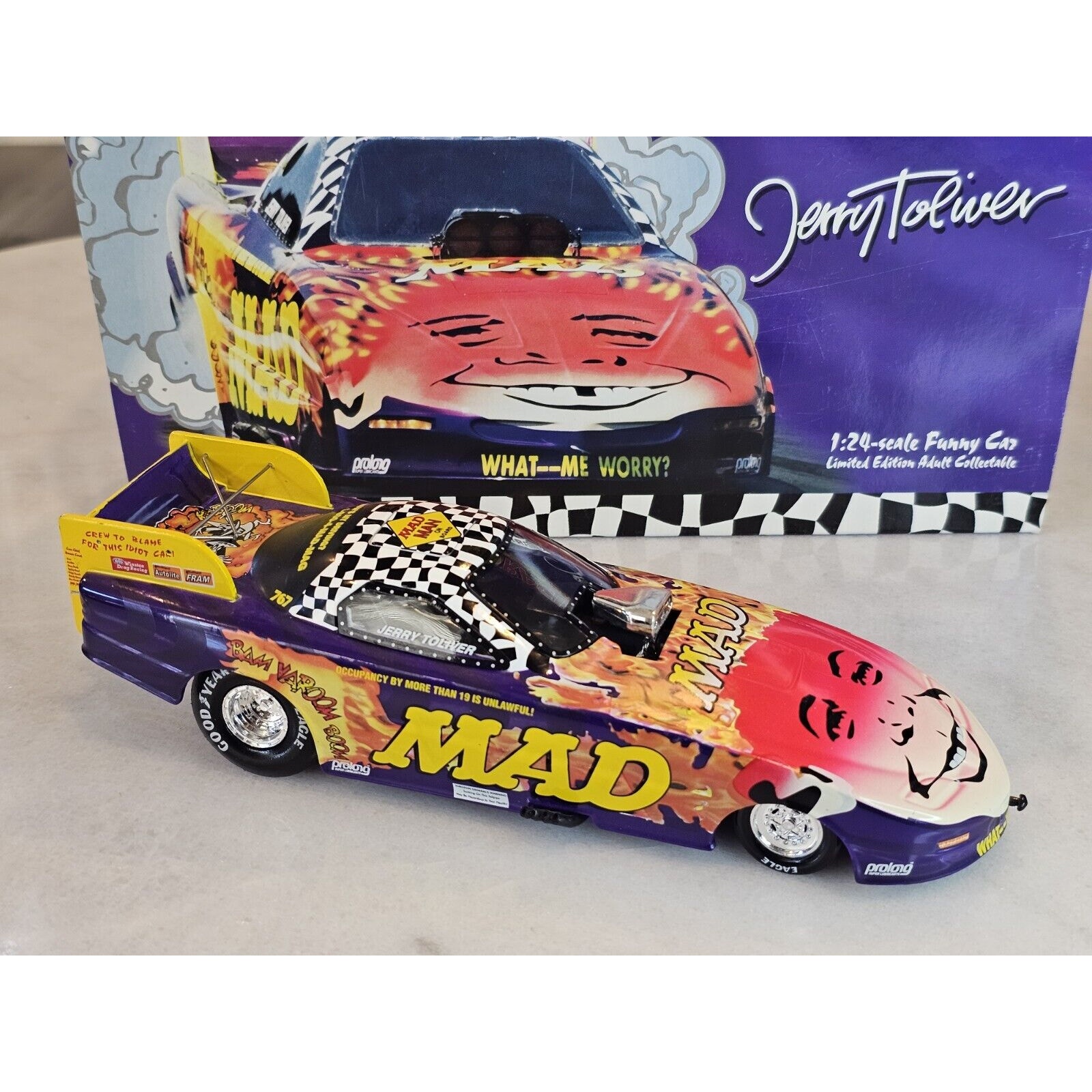 1998 Action Racing Club KABOOM MAD Racing 1 / 24 Funny Car NEW 1 of 1200