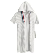 Sol Angeles Kids Size 4T White Terry Hooded Dress Swimsuit Coverup