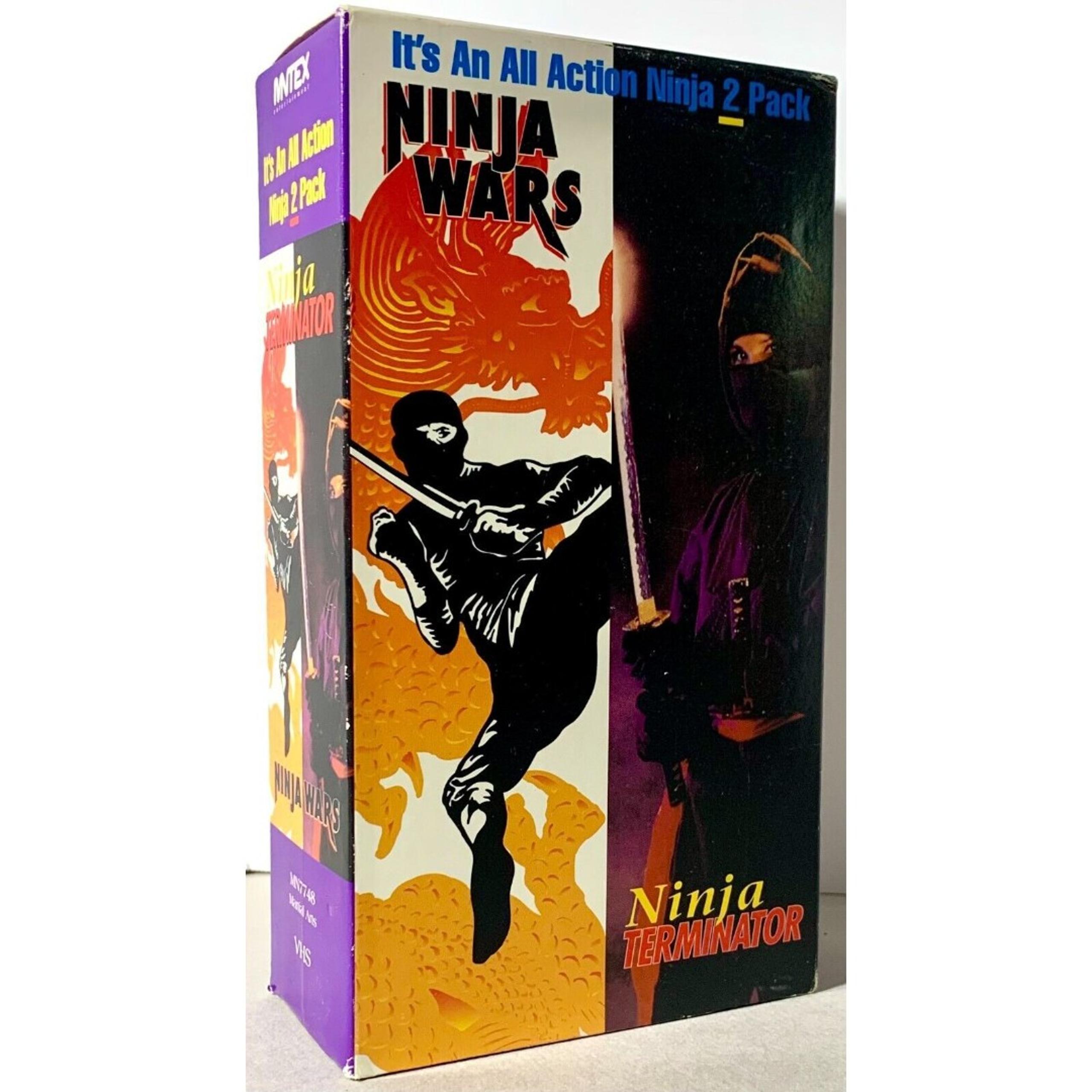 Ninja Wars / Ninja Terminator 2 Pack VHS '80s Era Cult Classic Martial Arts RARE