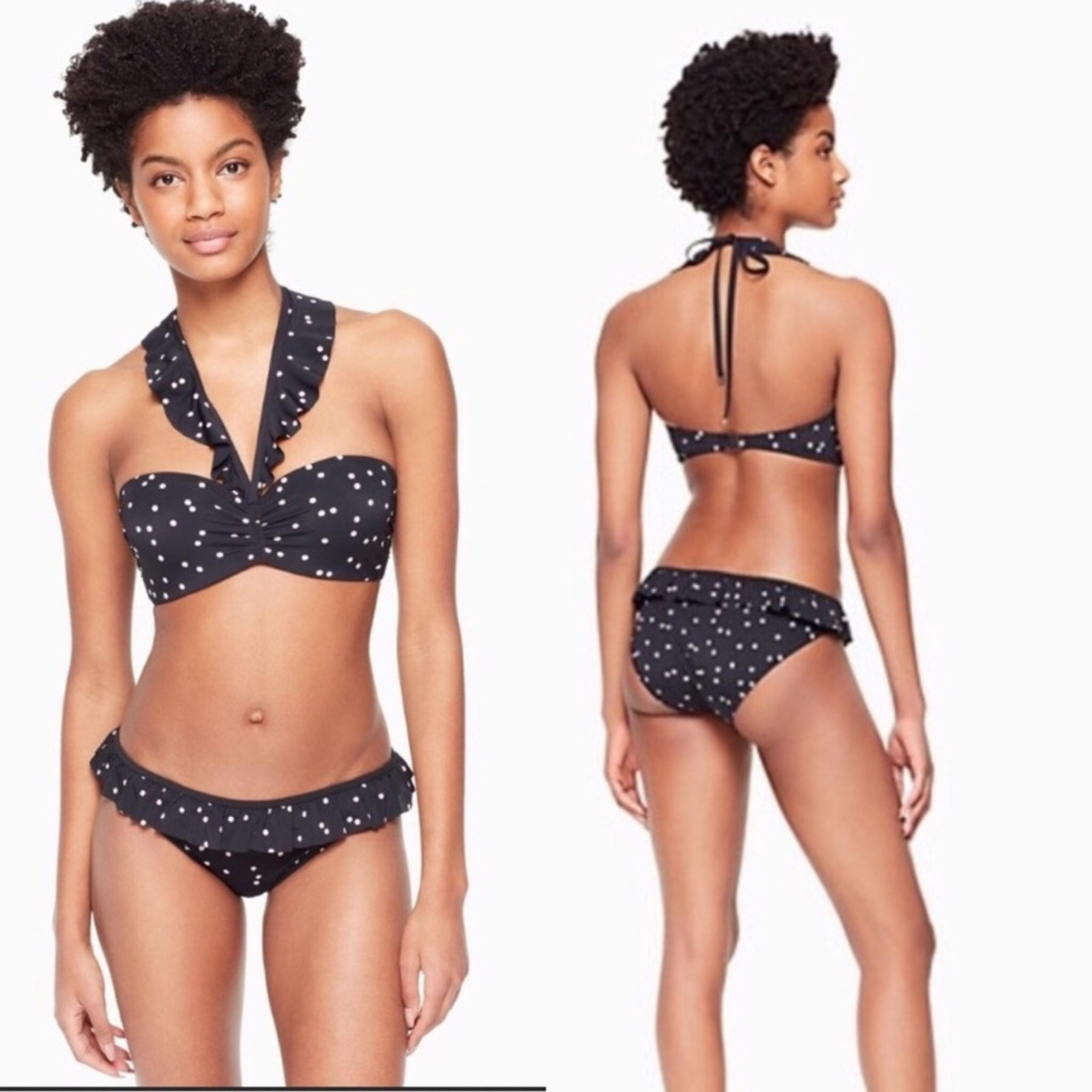 Kate Spade Ana Maria island polka dot two piece swimsuit NEW MEDIUM